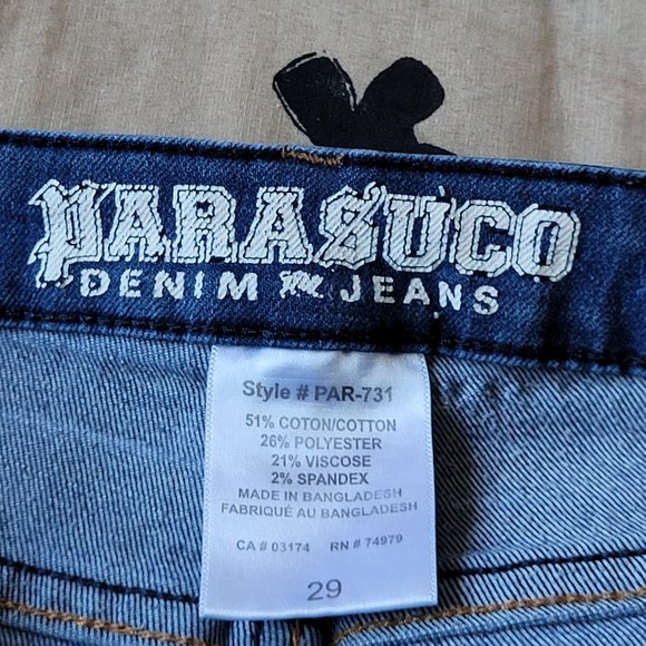 VINTAGE PARASUCO JEANS, SIZE 29!!! - Picture 3 of 5